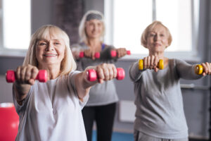 Senior Women Exercising