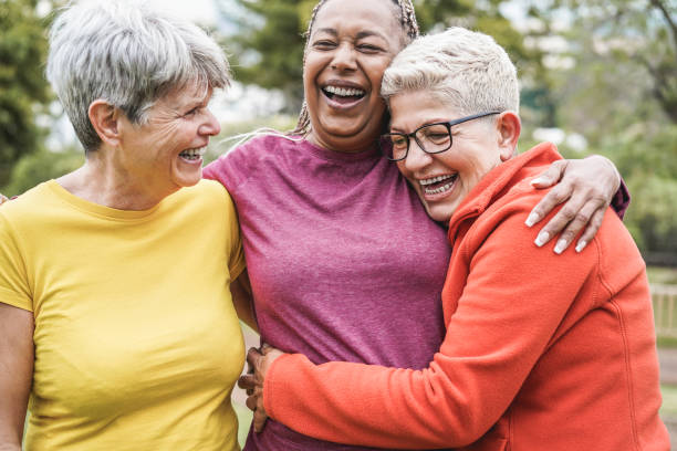 Three Older Women Laughing