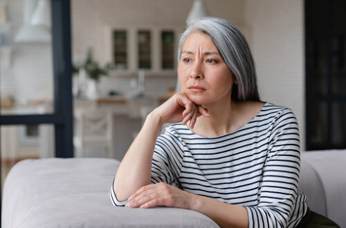 Mature Woman In Thought